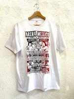 ルチャリブレ マスクマン Tシャツ [アレナメヒコ試合ポスター風 ホワイト]XXL,XL,Lサイズ 
																													