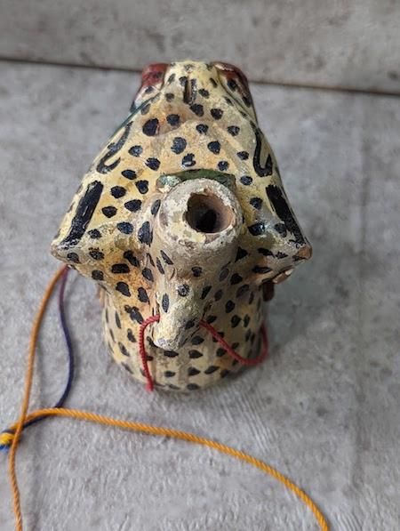 アステカ ジャガー 土笛 スーベニア- メキシコ雑貨とメキシコの