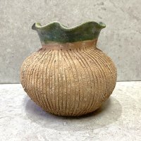 オアハカ アツォンパ 陶器 チア人形  [ 壺型 その２ ] 
																													