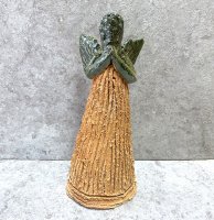 オアハカ アツォンパ 陶器 チア人形  [ルイス・ブランコ工房 22cm] その３
																													