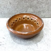 ミチョアカン ボウル皿 陶器   [カスエラ 花模様 15cm] 
																													