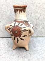 ゲレーロ  陶芸品 花瓶 [サングリア 三脚三手聖杯] ビンテージ
																													