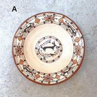 ミチョアカン パタンバン 陶器 食器 [ 丸皿プレート 20.5cm ] 