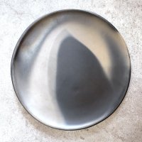 オアハカ 黒陶 バロネグロ  [ 丸皿 28cm B ] 
																													