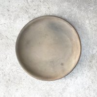 オアハカ 黒陶 バロネグロ  [ 丸皿 20.5cm ] その１