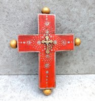 ミラグロ クロス 十字架  [キリスト レッド＆ゴールド] 
																													