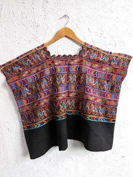 グアテマラ民族衣装　ウイピル　手刺繍　カットソー