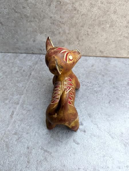 トナラ 陶芸品 人形 インテリア チワワ 犬 土器 - メキシコ雑貨