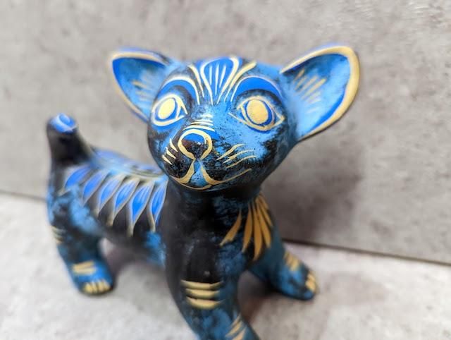 トナラ 陶芸品 人形 インテリア チワワ 犬 土器 - メキシコ雑貨