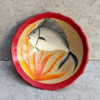 ゲレーロ 陶器 絵皿 [スモールボウル 魚] 
																													