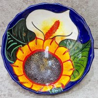ゲレーロ 陶器 絵皿 [小皿 ひまわり&カラー] 
																													