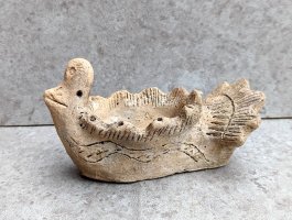 メキシコ 土器 石器 ボウル   [クジャク マセタ 20cm ] 