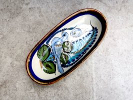 トナラ 陶芸品 陶器 楕円皿 オーバルプレート  [D'CASA インコ Sサイズ 24cm]  
																													