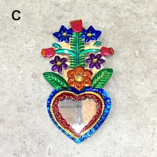 ブリキ オーナメント ミラー 壁飾り インテリア- メキシコ雑貨と