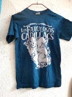Los Fabuloso cadillacs ロス・ファブロソ・カデラクス /Tシャツ [ブルー Mサイズ] 
																													