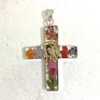 ネックレス チャーム [グアダルーペの聖母/十字架タイプ]  アクセサリー
																													