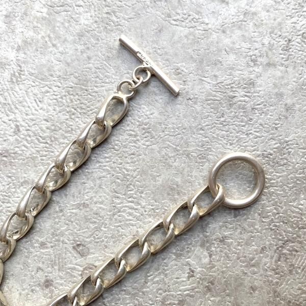 ヴィンテージ タスコ ストーン シルバー チェーン ブレスレット