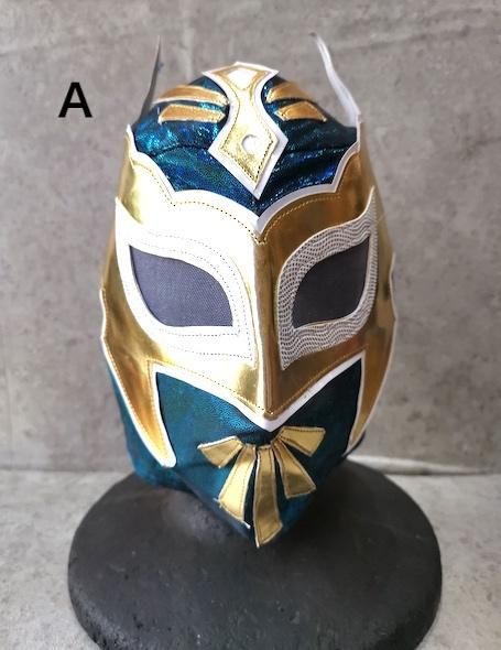 プロレスマスク 黒 ブラック 金色 ゴールド 赤フチ ホワイト プロレスマスク 黒 ブラック 金色 ゴールド 赤フチ ホワイト