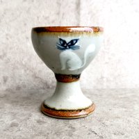 トナラ 陶器 エッグカップ [シロネコ] 6.5cm
																													