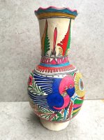 ゲレーロ アメヤルテペク 陶芸  [花瓶 ハチドリ] ビンテージ
																													