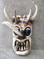 ウッドマスク 木製の仮面 木 [ティファナ ディアブロ]  ビンテージ