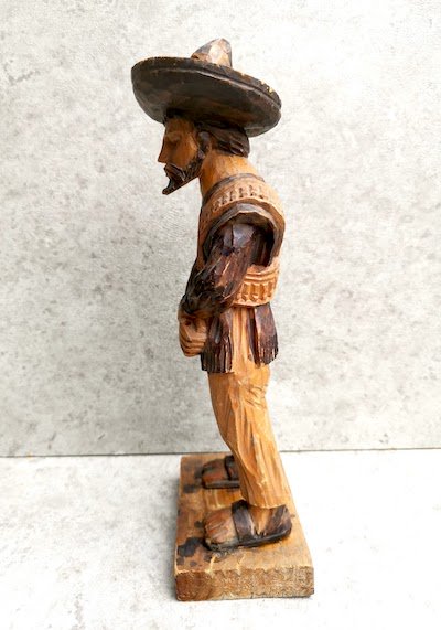 木彫人形 革命家 サパタ オブジェ インテリア - メキシコ雑貨とメキシコの民芸店 トンボラ 通販 フォークアート ビンテージ