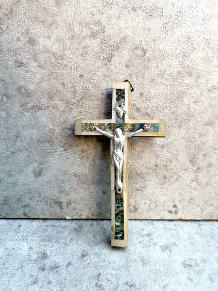 キリスト ロサリオ 教会 クロス 十字架 オーナメント-インテリア