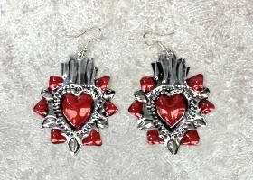 コラソン ハート アクセサリー ピアス- - メキシコ雑貨と