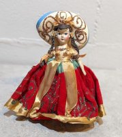 メキシコ 人形  [白いソンブレロの少女]  スーベニール used
																													