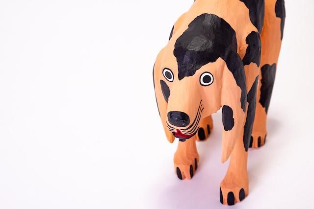 メキシコ オアハカ ウッドカービング ダックスフント 犬 アルマンド・ヒメネス オアハカンウッドカーヴィング ヒメネス 木彫り人形 オアハカの