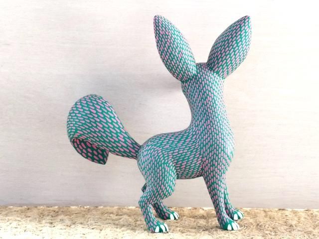 オアハカンウッドカーヴィング ヒメネス 木彫り人形 オアハカの動物