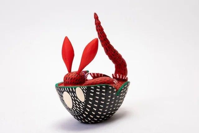 オアハカンウッドカーヴィング ヒメネス 木彫り人形 オアハカの