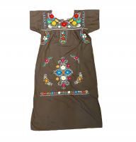 刺繍服 民族服 チュニック ワンピース - メキシコ雑貨とメキシコ