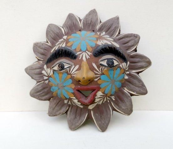 メテペック 陶芸品 インテリア 太陽 - メキシコの雑貨とメキシコ