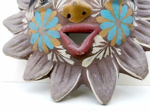 メテペック 陶芸品 インテリア 太陽 - メキシコの雑貨とメキシコ