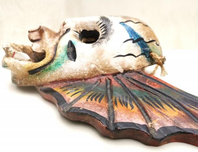 ウッドマスク | 死者の日 ガイコツ - メキシコ雑貨とメキシコの民芸店