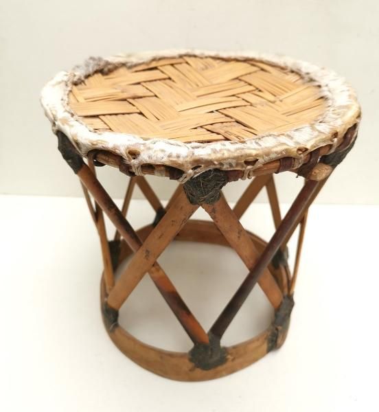 椅子 ハンドメイド メキシコ製 ウィチョール 鹿革椅子 | 小型スツール2pセット - メキシコ雑貨