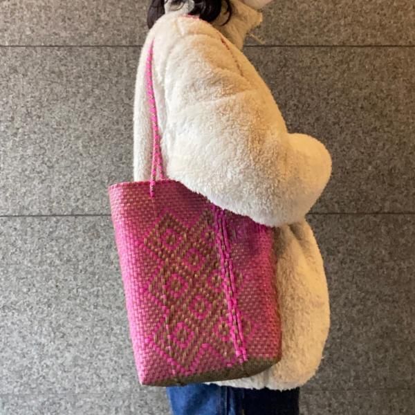 #G61-L1-Lサイズ　メキシコ　オアハカ　メルカドバッグ G61-L1-Mサイズ メキシコ オアハカ メルカドバッグ - メルカリ