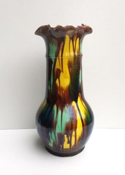 ペルー ヴィンテージ オレンジ色の鳥デザインティーポット 【公式通販】