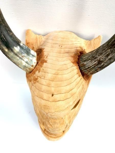 メキシコ 木彫りのマスク　木彫 彫刻 仮面 アート 芸美術 古道具 アンティーク ゲレーロ ウッドマスク | 木製仮面 - メキシコ雑貨とメキシコの