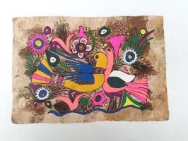 メキシコ,アート,色,伝統紙,アマテ, - メキシコ直輸入 輸入雑貨