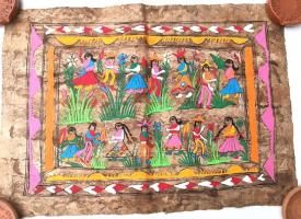 メキシコ アマテ絵 2点セット フォークアート スーベニア お土産