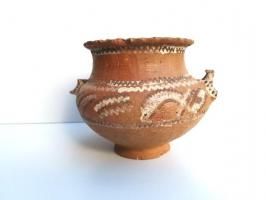美品】花器陶器メキシコ置物インテリア工芸品美術品A2720