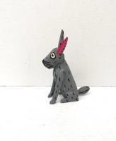 オアハカ ウッドカービング 木彫り サンチアゴ  [マルティン うさぎ グレー 9cm ] <img class='new_mark_img2' src='https://img.shop-pro.jp/img/new/icons13.gif' style='border:none;display:inline;margin:0px;padding:0px;width:auto;' />