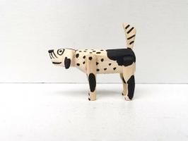 オアハカ ウッドカービング 木彫り サンチアゴ  [マルティン 斑ら犬 8cm ] <img class='new_mark_img2' src='https://img.shop-pro.jp/img/new/icons13.gif' style='border:none;display:inline;margin:0px;padding:0px;width:auto;' />