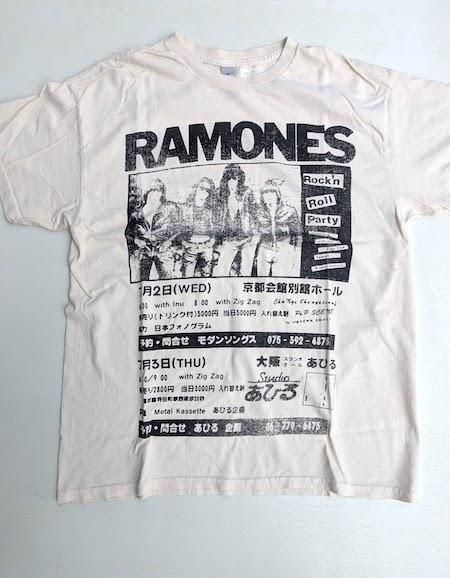 G RAGS72タグ/ラモーンズブートレグ半袖クルーネック Tシャツ/バンドT G RAGS72タグ/ラモーンズブートレグ半袖クルーネック Tシャツ