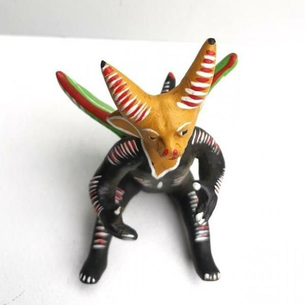 土人形デザイン　南米　メキシコ  約20cm オクミチョ 土人形 インテリア 悪魔 - メキシコ雑貨とメキシコの