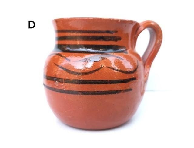 ヴィンテージ メキシコ 民藝 民芸品 手描き イラスト 陶器 花瓶 壺 fit=scale-down,w=1200