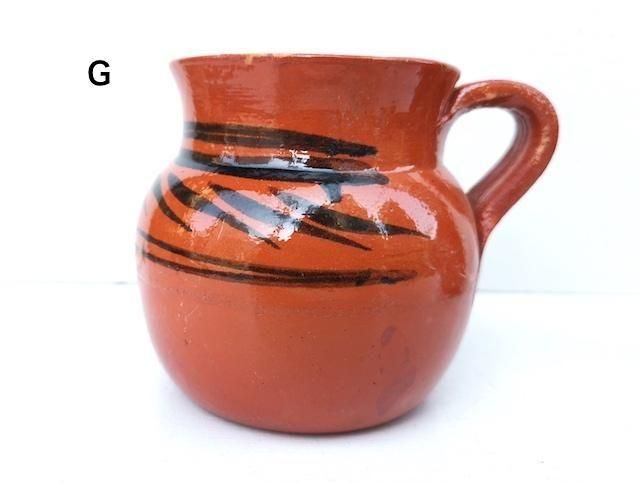 ヴィンテージ メキシコ 民藝 民芸品 手描き イラスト 陶器 花瓶 壺 ヴィンテージ メキシコ 民藝 民芸品 手描き イラスト 陶器 花瓶