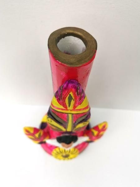 ペルー陶器　民芸品　ヴィンテージ　魚オブジェ　キャンドルホルダー ペルー陶器 民芸品 ヴィンテージ 魚オブジェ キャンドルホルダー